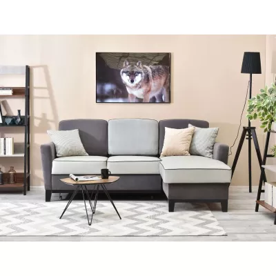 NOHEMA Schlafsofa – Graphit / Hellgrau / Schwarz