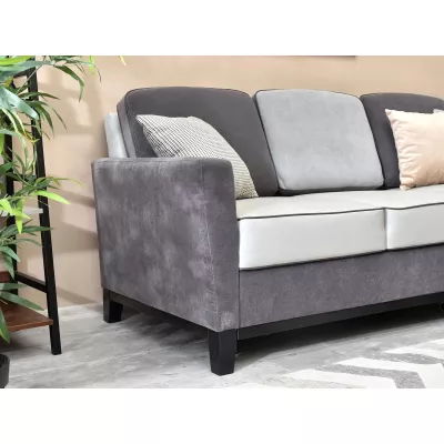 NOHEMA Schlafsofa – Graphit / Hellgrau / Schwarz