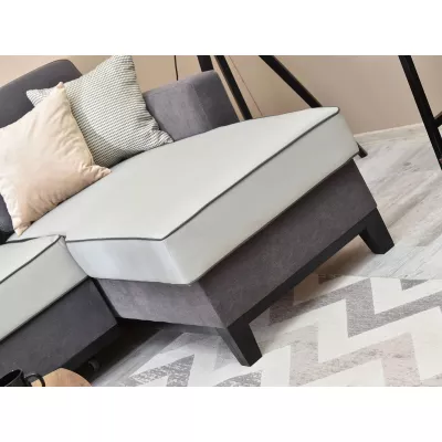 NOHEMA Schlafsofa – Graphit / Hellgrau / Schwarz