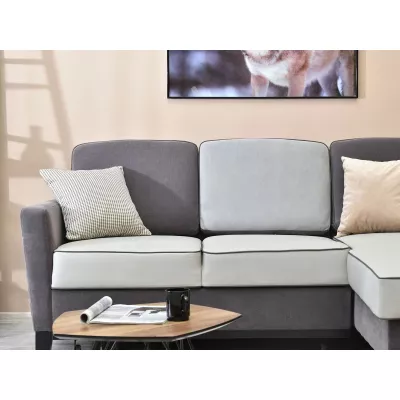 NOHEMA Schlafsofa – Graphit / Hellgrau / Schwarz