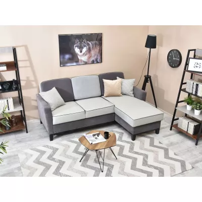 NOHEMA Schlafsofa – Graphit / Hellgrau / Schwarz