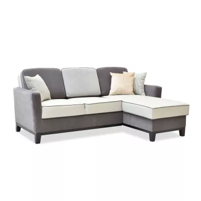 NOHEMA Schlafsofa – Graphit / Hellgrau / Schwarz