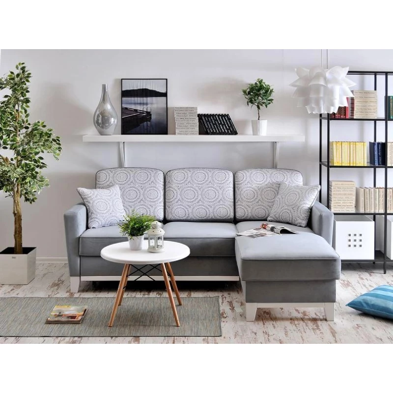 NOHEMA Schlafsofa - grau/weiß