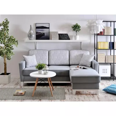 NOHEMA Schlafsofa - grau/weiß