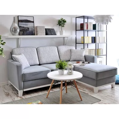 NOHEMA Schlafsofa - grau/weiß