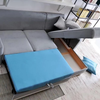 NOHEMA Schlafsofa - grau/weiß