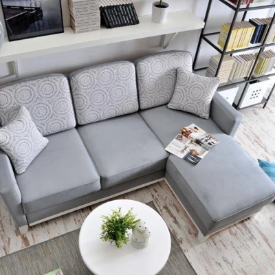 NOHEMA Schlafsofa - grau/weiß