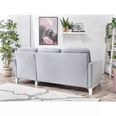NOHEMA Schlafsofa - Hellgrau / Weiß