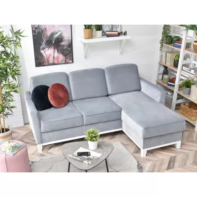 NOHEMA Schlafsofa - Hellgrau / Weiß