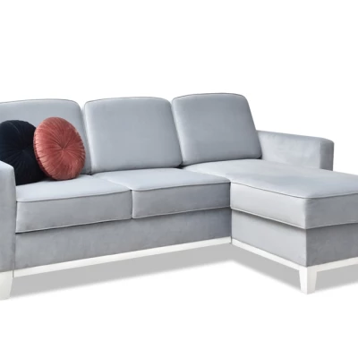 NOHEMA Schlafsofa - Hellgrau / Weiß