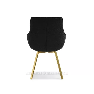 LOVISA Esszimmerstuhl - schwarz 2 / gold