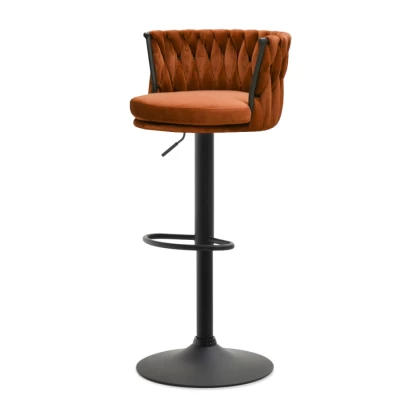 Designer-Barhocker KRIMAR – Kupfer/Schwarz