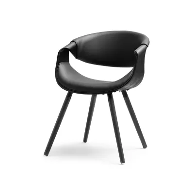 Designer Esszimmerstuhl SAROLTA - schwarz 1