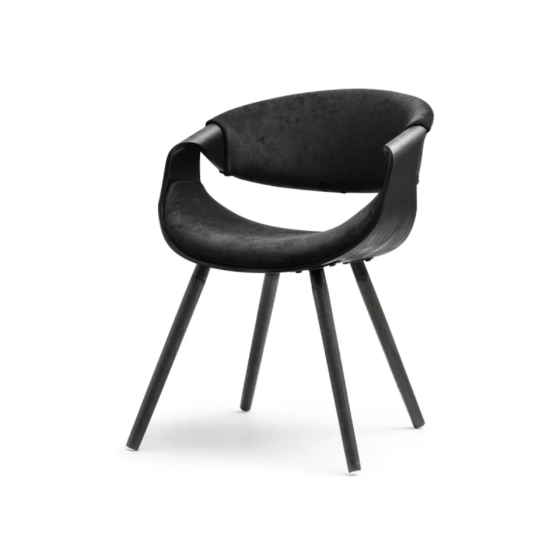 Designer Esszimmerstuhl SAROLTA - schwarz 2