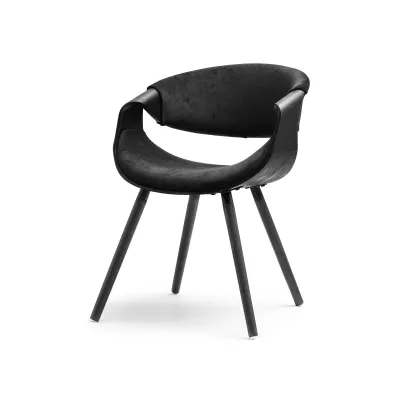 Designer Esszimmerstuhl SAROLTA - schwarz 2