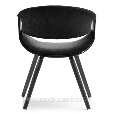 Designer Esszimmerstuhl SAROLTA - schwarz 2
