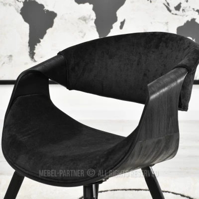 Designer Esszimmerstuhl SAROLTA - schwarz 2