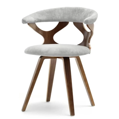 ANELIS Designerstuhl - Walnuss / Esche