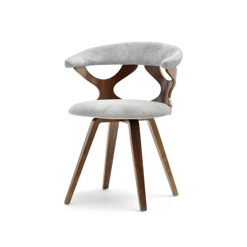 ANELIS Designerstuhl - Walnuss / Esche