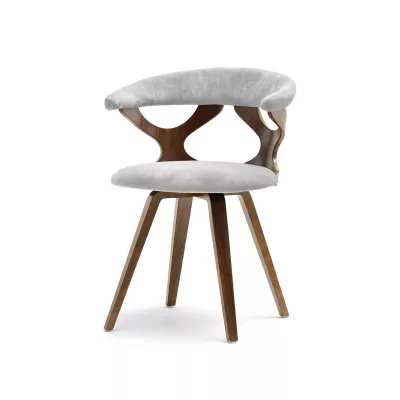 ANELIS Designerstuhl - Walnuss / Esche
