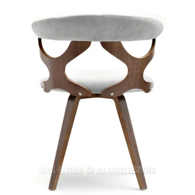 ANELIS Designerstuhl - Walnuss / Esche