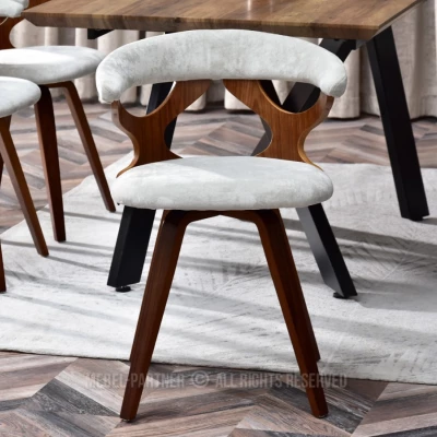 ANELIS Designerstuhl - Walnuss / Esche