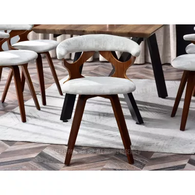 ANELIS Designerstuhl - Walnuss / Esche