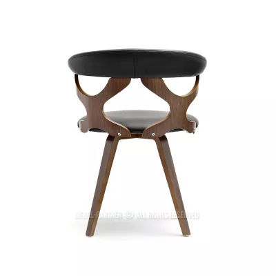 ANELIS Designerstühle - Walnuss / Schwarz