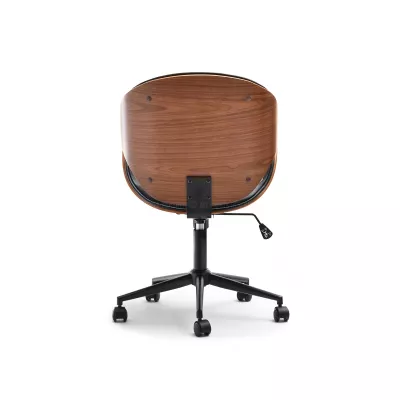 YLSA Designerstuhl - Walnuss / Antikschwarz / Schwarz