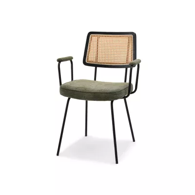 Esszimmerstuhl KAREN - khaki / schwarz