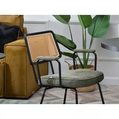 Esszimmerstuhl KAREN - khaki / schwarz