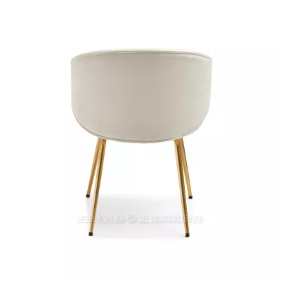 Esszimmerstuhl FLORIA - creme / gold