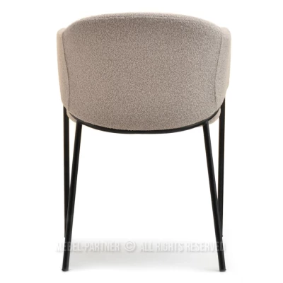 JUHI Esszimmerstuhl - beige / schwarz