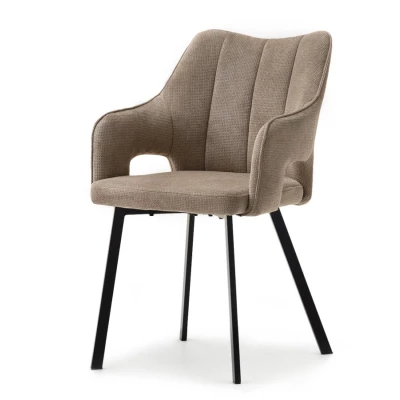 DILANY Polsterstuhl für Esszimmer - beige/schwarz
