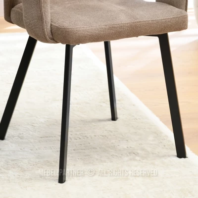 DILANY Polsterstuhl für Esszimmer - beige/schwarz