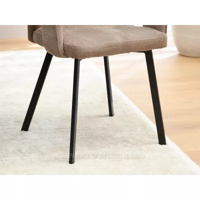 DILANY Polsterstuhl für Esszimmer - beige/schwarz