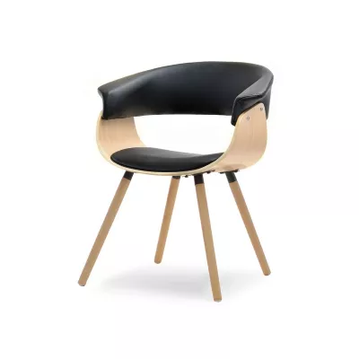 Designer Esszimmerstuhl MAITE - Eiche / Schwarz