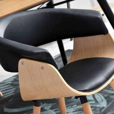 Designer Esszimmerstuhl MAITE - Eiche / Schwarz