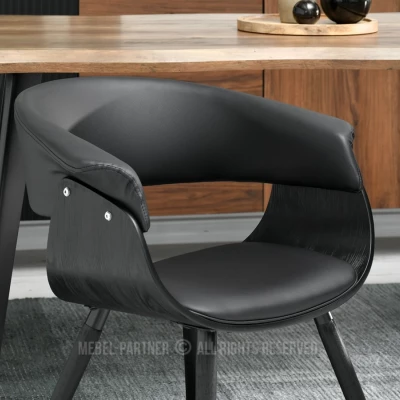 Designer Esszimmerstuhl MAITE - schwarz