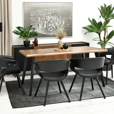 Designer Esszimmerstuhl MAITE - schwarz
