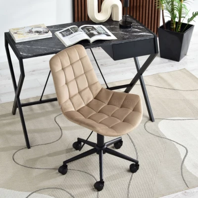 Drehstuhl EDINA - beige / schwarz