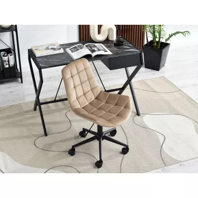 Drehstuhl EDINA - beige / schwarz
