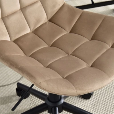 Drehstuhl EDINA - beige / schwarz