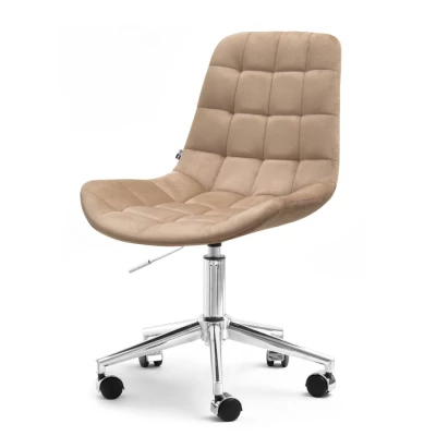 Drehstuhl EDINA - beige / chrom
