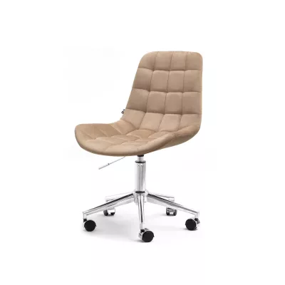 Drehstuhl EDINA - beige / chrom