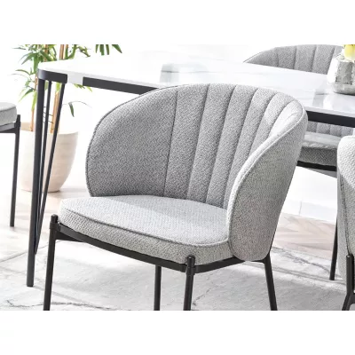 IMANI Polsterstuhl für Esszimmer - grau/schwarz