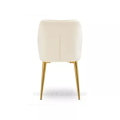 SORA Polsteres Esszimmerstuhl – Creme/Gold