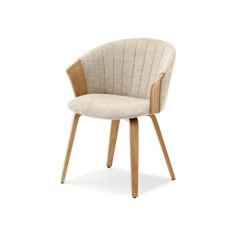 Polsterstuhl RAHMA - Eiche / Beige