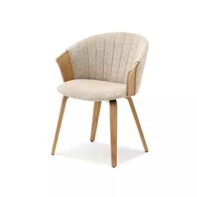 Polsterstuhl RAHMA - Eiche / Beige