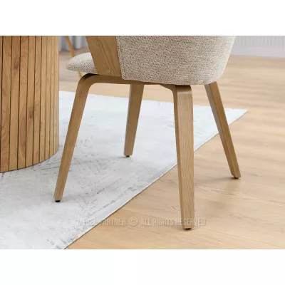 Polsterstuhl RAHMA - Eiche / Beige